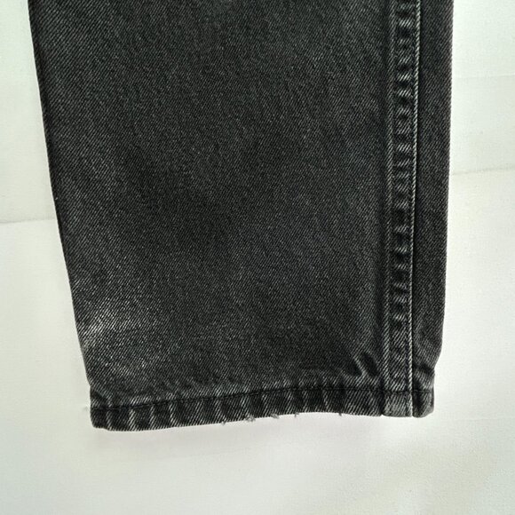 Vintage Rustler Black Washed Jeans 90's Y2K Grunge Straight Fit men's size 32 - Picture 5 of 13